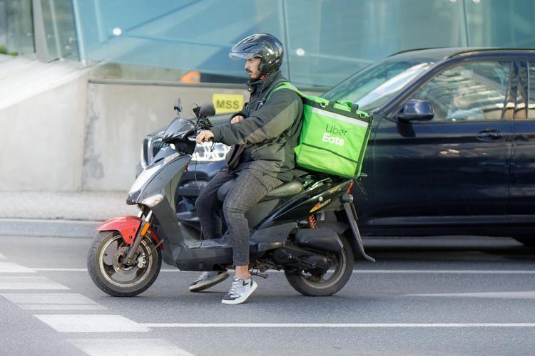 metallic matte black motor scooter